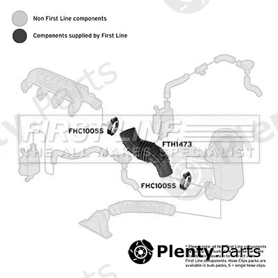 First Line FTH1473 — Intake Hose, air filter