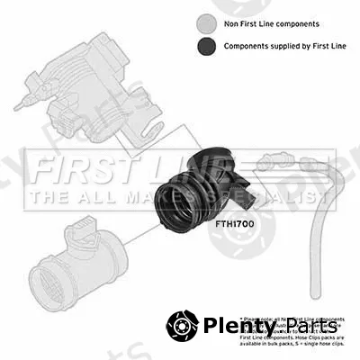 First Line FTH1700 — Intake Hose, air filter