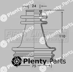 First Line FCB2594 — Bellow Kit, drive shaft
