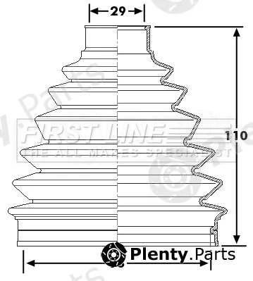 First Line FCB6227 — Bellow Kit, drive shaft