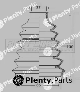 First Line FCB2227 — Bellow Kit, drive shaft