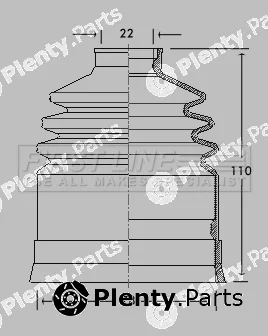 First Line FCB2093 — Bellow Kit, drive shaft