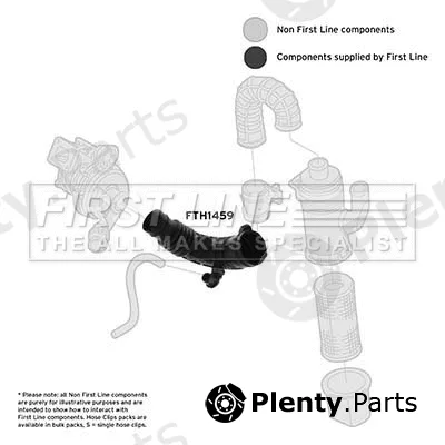 First Line FTH1459 — Intake Hose, air filter