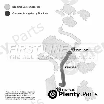 First Line FTH1376 — Charge Air Hose