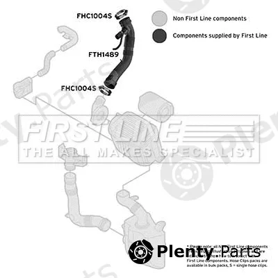 First Line FTH1489 — Intake Hose, air filter
