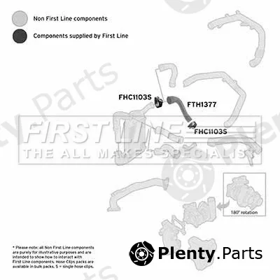 First Line FTH1377 — Charge Air Hose