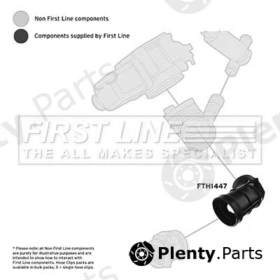 First Line FTH1447 — Intake Hose, air filter