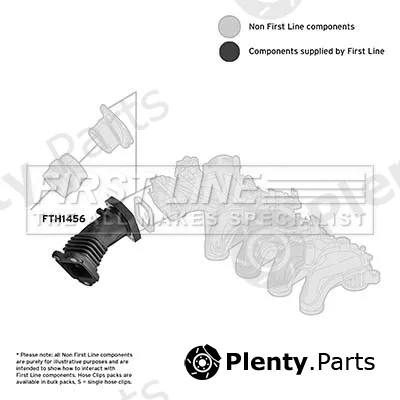 First Line FTH1456 — Intake Hose, air filter