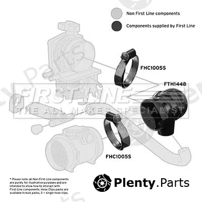 First Line FTH1448 — Intake Hose, air filter