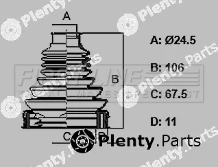 First Line FCB6329 — Bellow Kit, drive shaft Trilobe
