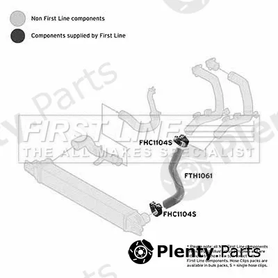 First Line FTH1061 — Intake Hose, air filter