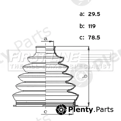First Line FCB6443 — Bellow Kit, drive shaft