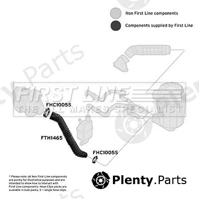 First Line FTH1465 — Intake Hose, air filter