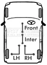 First Line FKB3631 — Cable Pull, parking brake