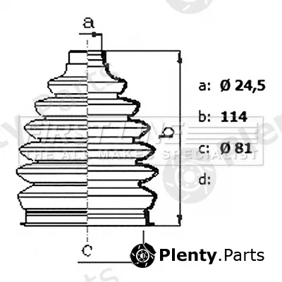 First Line FCB6422 — Bellow Kit, drive shaft