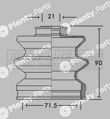 First Line FCB2134 — Bellow Kit, drive shaft