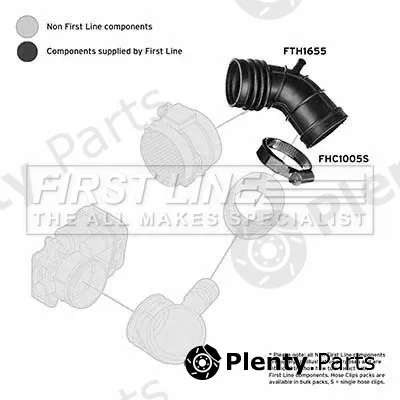 First Line FTH1655 — Intake Hose, air filter