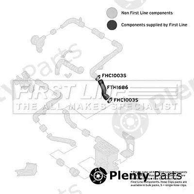 First Line FTH1686 — Charge Air Hose
