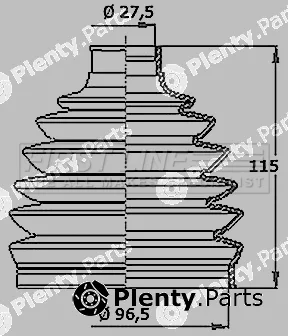 First Line FCB6411 — Bellow Kit, drive shaft