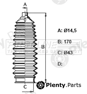 First Line FSG3436 — Bellow Kit, steering