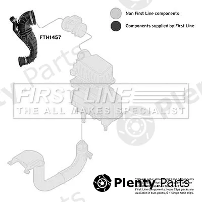 First Line FTH1457 — Intake Hose, air filter