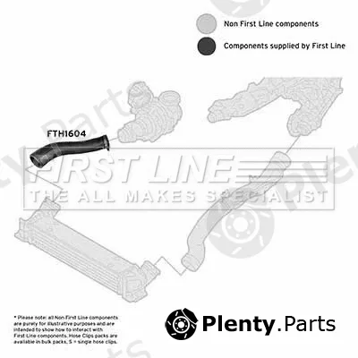 First Line FTH1604 — Charge Air Hose
