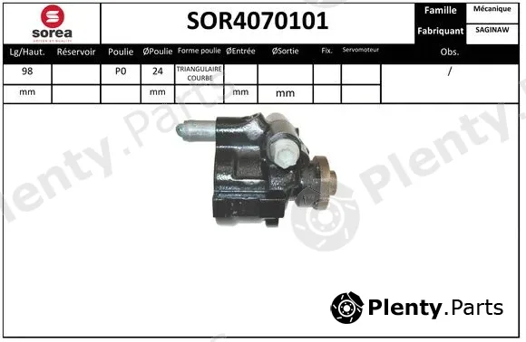 Snra SOR4070101 — Hydraulic Pump, steering