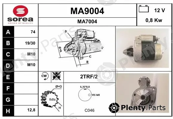 Snra MA9004 — Starter