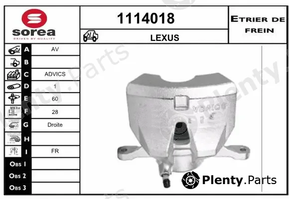 Snra 1114018 — Brake Caliper