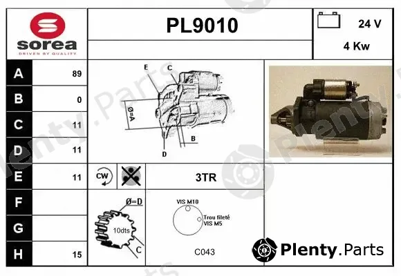 Snra PL9010 — Starter