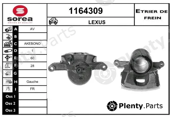 Snra 1164309 — Brake Caliper