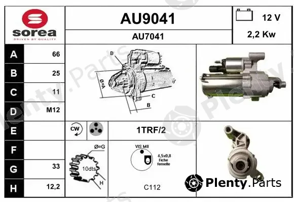 Snra AU9041 — Starter