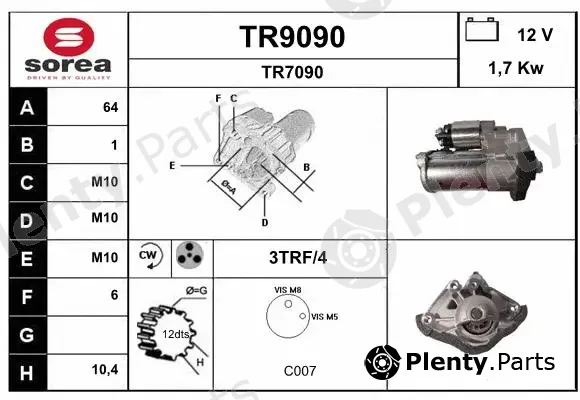 Snra TR9090 — Starter
