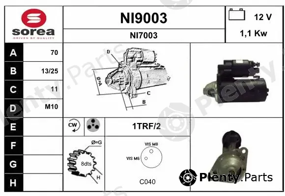 Snra NI9003 — Starter