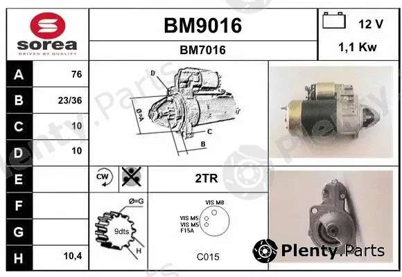 Snra BM9016 — Starter