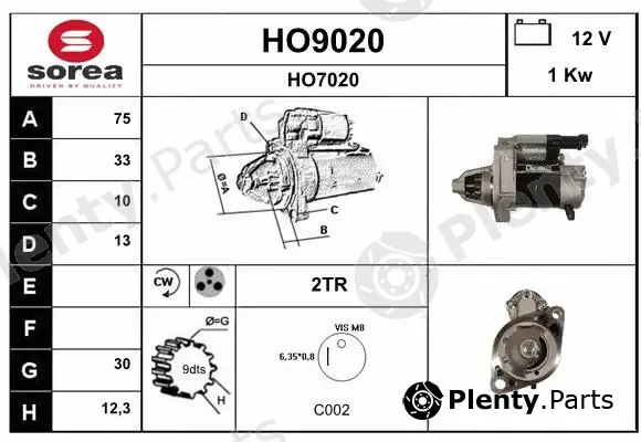 Snra HO9020 — Starter