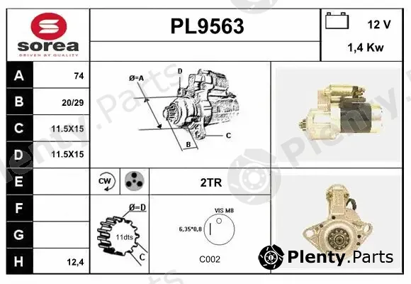 Snra PL9563 — Starter