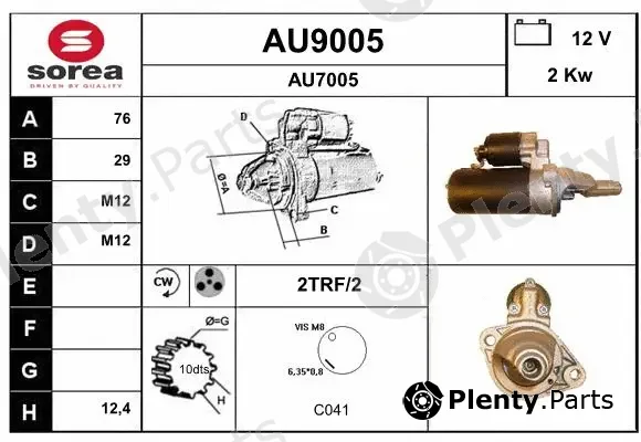 Snra AU9005 — Starter