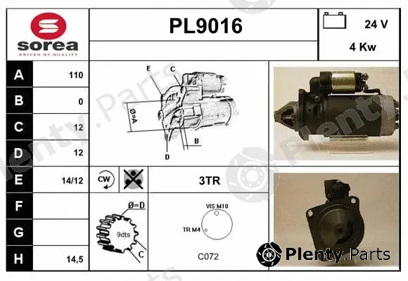 Snra PL9016 — Starter