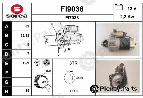 Snra FI9038 — Starter