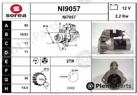 Snra NI9057 — Starter