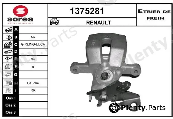 Snra 1375281 — Brake Caliper