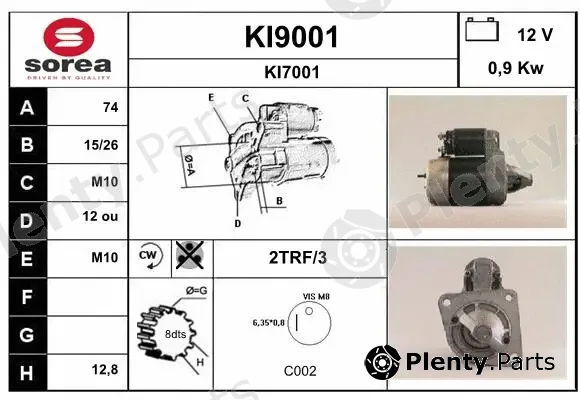 Snra KI9001 — Starter