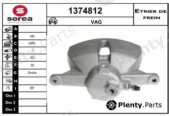 Snra 1374812 — Brake Caliper