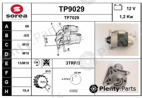 Snra TP9029 — Starter