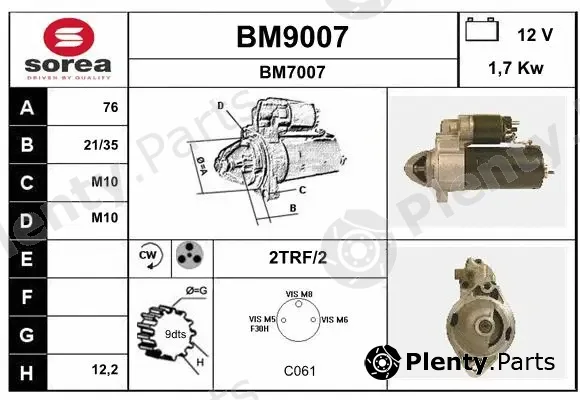 Snra BM9007 — Starter