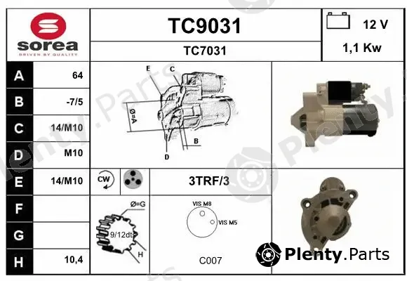 Snra TC9031 — Starter