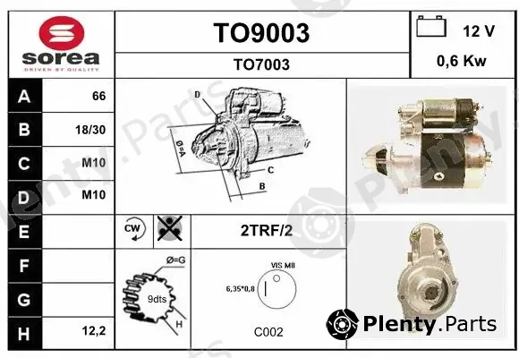 Snra TO9003 — Starter