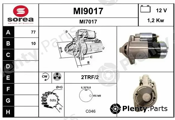 Snra MI9017 — Starter