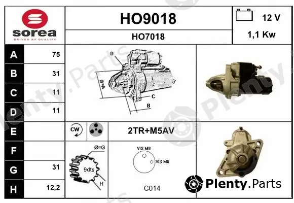 Snra HO9018 — Starter